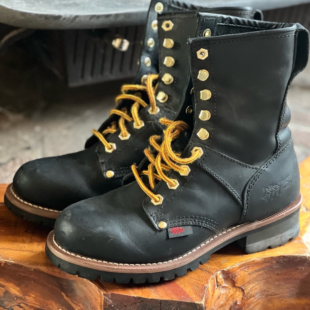 Field N Forest Logger Soft Tow Work Boot Size 8 D - Picture 8 of 8